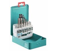 TIVOLY Coffret tarauds et forets HSS revêtus Fusio – 7 tarauds M3–M12 + 7 forets Ø2,5–10,2 mm