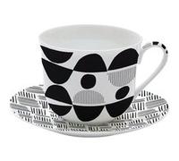 Coffret Tasse Déjeuner Graphiti 40 cl Porcelaine