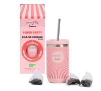 Coffret thé noir glacé bio saveur pêche et mug isotherme Qwetch terre d'Oc