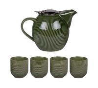 Coffret théière 0,9L avec 4 gobelets Mao vert
