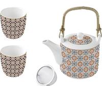 Coffret Théière Geo Ethnic Design Ethnique Moderne - Easy Life