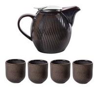 Coffret théière Nature & Découvertes Mao noir 0,9L et 4 gobelets Noir