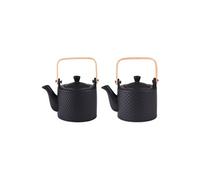 Coffret théière Snow black mat 0,8 l (1 modèle aléatoire) - - Noir - Porcelaine