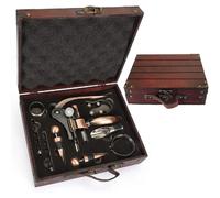 Coffret Tire-Bouchon Vin Cadeau Bois Vintage