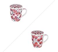 Coffret tisanière avec filtre Rosalia 36 cl (lot de 2)