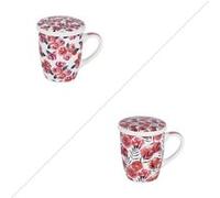 Coffret tisanière avec filtre Rosalia 36 cl (lot de 2)