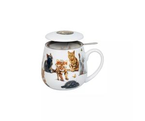 Coffret Tisanière en porcelaine KONITZ Chatons