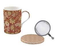 Coffret tisanière Fleurs de rêves 35 cl - Porcelaine avec infuseur inox