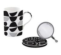 Coffret Tisanière Graphiti - Porcelaine avec Infuseur - 35 cl