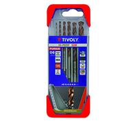 Tivoly Coffret Clipster 6 forets métaux HSS revêtus FUSIO DIN 338 Ø 2 à 8 mm