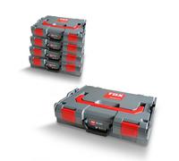 Coffret TOX L-BOXX en kit, empilable et encliquetable avec le système L-BOXX, 8 compartiments pour petites pièces, rangement clair pour chevilles et vis, kit de 5 pièces, 094909152