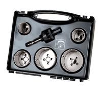 wolfcraft 3764000 - Coffret Scie Cloche BIM - Diamètre 35, 40, 51, 65 et 68 - Adaptateur 6 Pans et Foret de Centrage - 5 pièces