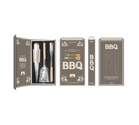Cook Concept – Coffret Ustensiles de Barbecue KA0687 – Pince, Fourchette, Spatule – 35 cm Gris