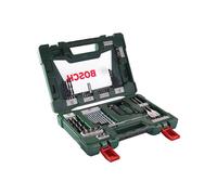 Coffret V-Line 68 pièces BOSCH pour perçage et vissage avec cutter, tige magnétique et renvoi d’angle - 2607017191