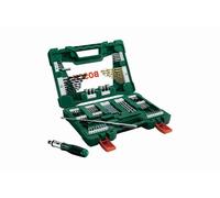 Coffret V-Line 91 pièces de forets et d’embouts TiN BOSCH avec tournevis à cliquet et tige magnétique - 2607017195
