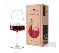 Coffret verre à vin topographic mont blanc