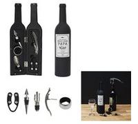 Coffret Vin "5 Accessoires" 32cm Noir Noir G