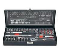 Toolcraft Jeu de clés à douille métrique 1/4 (6,3 mm) 45 pièces 826386