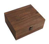 Coffret Whisky 10 Pièces Gentleman 21cm Marron