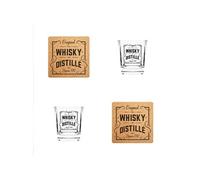 Coffret Whisky 2 Verres et 2 Dessous de Verre
