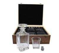 Coffret whisky en bois avec carafe