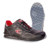 Chaussures de sécurité basses en cuir ZATOPEK S3 SRC - noir et rouge - taille 40 COFRA