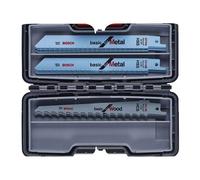Cofret de 15 lames à métaux et bois Bosch Professional pour scie sabre