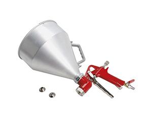 COGEX 079126 Pistolet à Crépir Pneumatique Aluminium - Projeteuse Mortier 4.5L - 3 Buses - Pression 4 Bars - Façade Enduit