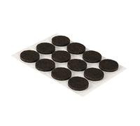 COGEX 85634 Patin adhesif rond 18 mm 12 pcs, Marron