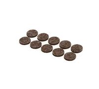 COGEX 85635 Patin adhesif rond 20 mm 10 pcs, Marron