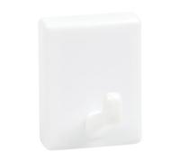 COGEX - Crochet magnétique, crochet mural - Crochet magnétique rectangulaire - Lot de 2 pièces - Matière: Plastique - Couleur: Blanc - Dimensions: 4.2 x 3.2 x 3 cm - Facile à installer - Pratique