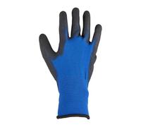 COGEX - Gants de precision - Taille 7 - Support polyester enduit de polyuréthane - Support: bleu - Enduction: Noir - Liseré: noir - Manipulations fines en conditions sèches - Travaux de précision