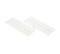 COGEX - Patin adhesif carré feutre - Couleur: Blanc - 20 x 20 mm - 20 pièces - Facile et rapide à poser - Anti-rayures - Protège les sols de façon à déplacer les meubles sans rayer le sol