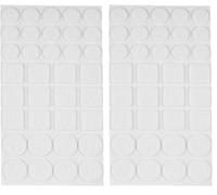 COGEX - Patin adhésif Feutre carré/Rond - Couleur: Blanc - Assortiment de 105 pièces - Tailles: 20,25 et 28mm - Facile et Rapide à Poser - Anti-Rayures - Protège Les sols (Lot de 2)