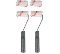 COGEX - Rouleau, rouleau peinture - Mini rouleau peinture 60mm - 2 manchons de 60mm - Manche en plastique 100% recyclé - Pour meubles et petites surfaces - Idéal pour la plupart des peintures