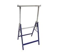 COGEX - Tréteaux pour peinture, Chevalets pour scie - Tréteau téléscopique / pliable charge max. 150kg, tréteau ajustable 7 positions - Hauteur réglable de 80 à 130cm, tréteau peinture / bricolage