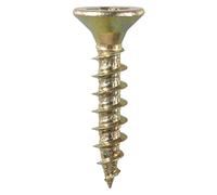 COGEX - Vis aggloméré bois, vis pour meuble aggloméré - Vis aggloméré - Lot de 40 pièces - 4 x 20mm - Tête fraisée pozidrive (PZ2) - Acier bichromaté doré - FIxation solide