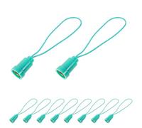 COHEALI 10 Pièces Douille Filetée E12 avec Câble Vert en Plastique, Support de Base Lumineuse Flexible pour Ampoule Led, pour Projets DIY et Usage Domestique