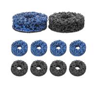 COHEALI 10 Pièces Kit de Disques Abrasifs en Émeri pour Roue de Voiture, Disque de Ponçage Rapide pour Élimination Rouille, Adapté à L'entretien Automobile Professionnel