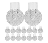 COHEALI 100 Pièces Abat-jour pour Guirlande Lumineuse LED Cache pour Guirlandes Lumineuses en Plastique, Forme Ananas Globe, Flexible et Étanche, pour Ampoules LED 5mm, Décoration