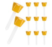 COHEALI 100 Pièces Kit de Nivellement Carrelage Croisillons en Pp Jaune pour Pose Précise sur Sols et Balcons Outil de Nivellement des Carreaux