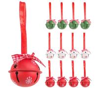 COHEALI 12 Pièces Cloches Polaires Express Accroche-Porte en Forme De Clochette Ornement Darbre De Noël Cloches De Traîneau Pendentif De Noël Suspendu Cloche du Matériel Délicat Métal