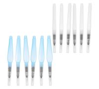 COHEALI 12 Pièces Ensemble de Stylos Pinceaux Aquarelle Rechargeables avec Réservoir Clair en Plastique et Poils en Nylon pour Peinture Fluide à Usage Domestique en Plein Air