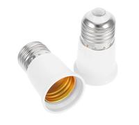 COHEALI 2 Pièces Adaptateur de Douille D'ampoule E27 Blanc en PC et Cuivre, Rallonge Facile à Installer pour Remplacement de Lampe, Style Minimaliste et Élégant, pour Lampes sur Prise