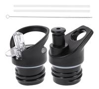 COHEALI 2 Pièces Bouchon de Bouteille en Plastique Boucle, Noir, Portable | Couvercle de Buse D’aspiration pour Usage Quotidien, Pièce de Rechange, Camping, Événement Extérieur