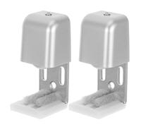 COHEALI 2 Pièces Guide de Porte Automatique en Fer Argenté Induction Automatique Assurant Sécurité pour Porte Coulissante, Accessoire Réglable pour Usage Intérieur
