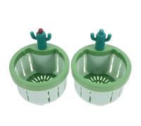 COHEALI 2 Pièces Panier Filtre pour Bonde D'évier Cuisine Vert en Pp Design Amovible, pour Évier et Bassin de Lavage, Prévention des Résidus Alimentaires Couleur Aléatoire