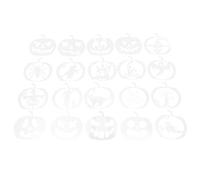 COHEALI 20 Pièces Pochoir Citrouille Halloween en Pet Blanc, Pratique et Facile à Transporter, pour Activités Parent-garçon et Filles et Décoration de Peinture Créative