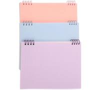 COHEALI 3 Pièces Carnet à Spirale Simple et Solide en Papier et Plastique, Cahier de Note pour Bureau Haute Résistance, pour Étudiants et Prise de Notes Quotidienne