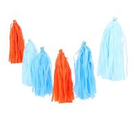COHEALI 5 Ensembles Guirlande à Pompons en Papier Coloré pour Décoration de Fête, Design Artistique Franges, Facile à Installer, pour Anniversaire et Festival de Printemps